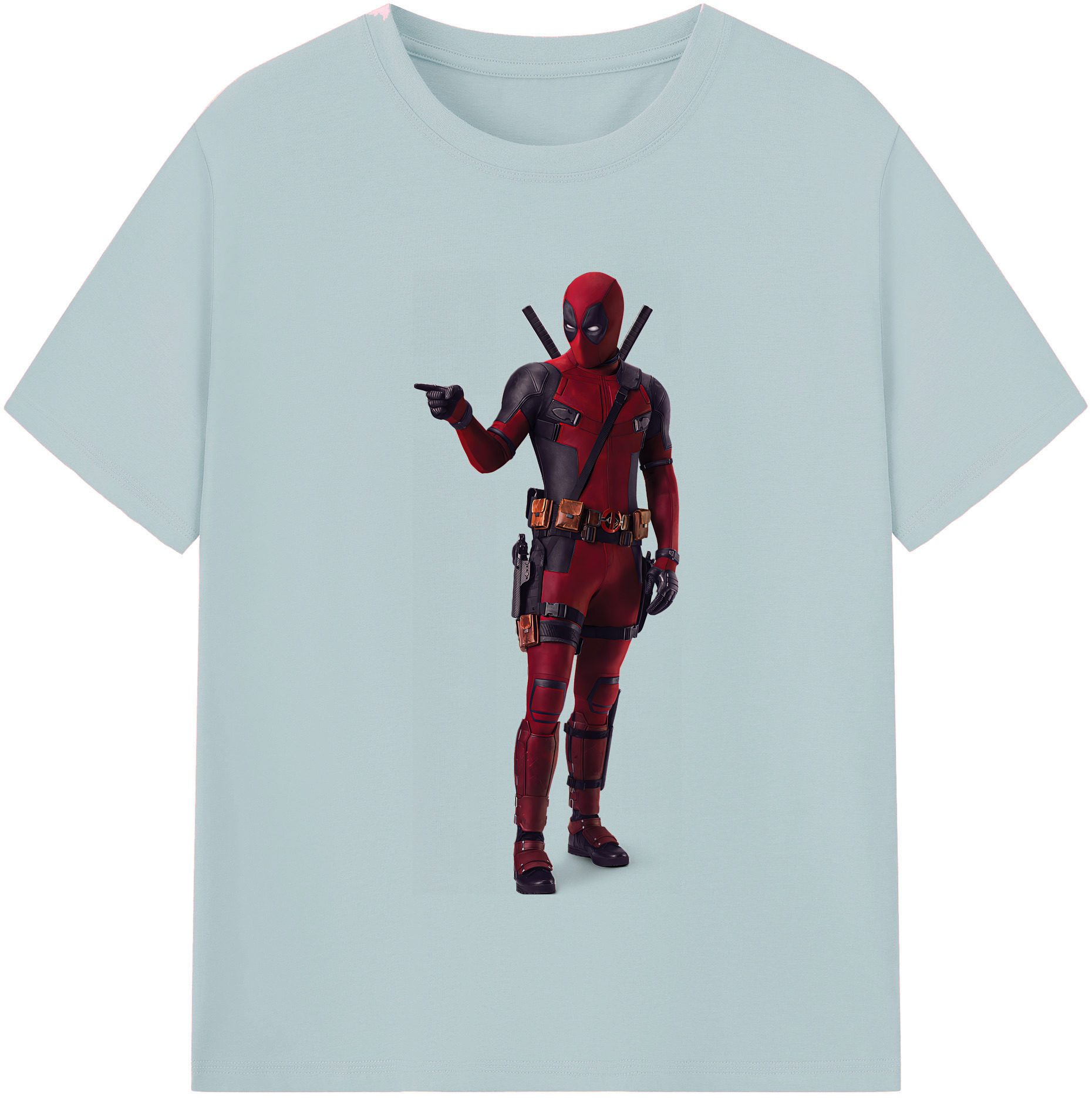 （画像用） Deadpool デッドプール 綿100％半袖Tシャツ（フロントプリント）